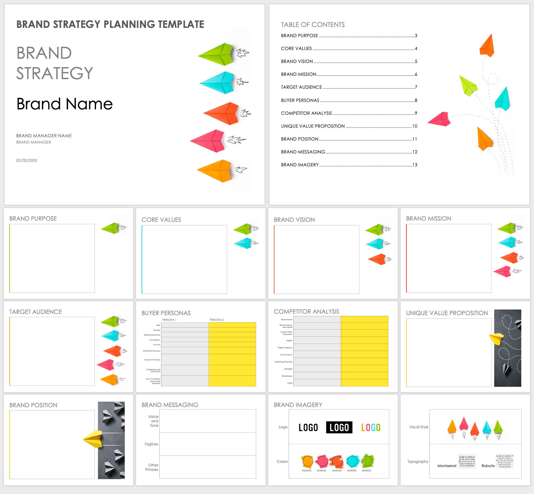 brand strategy presentation template