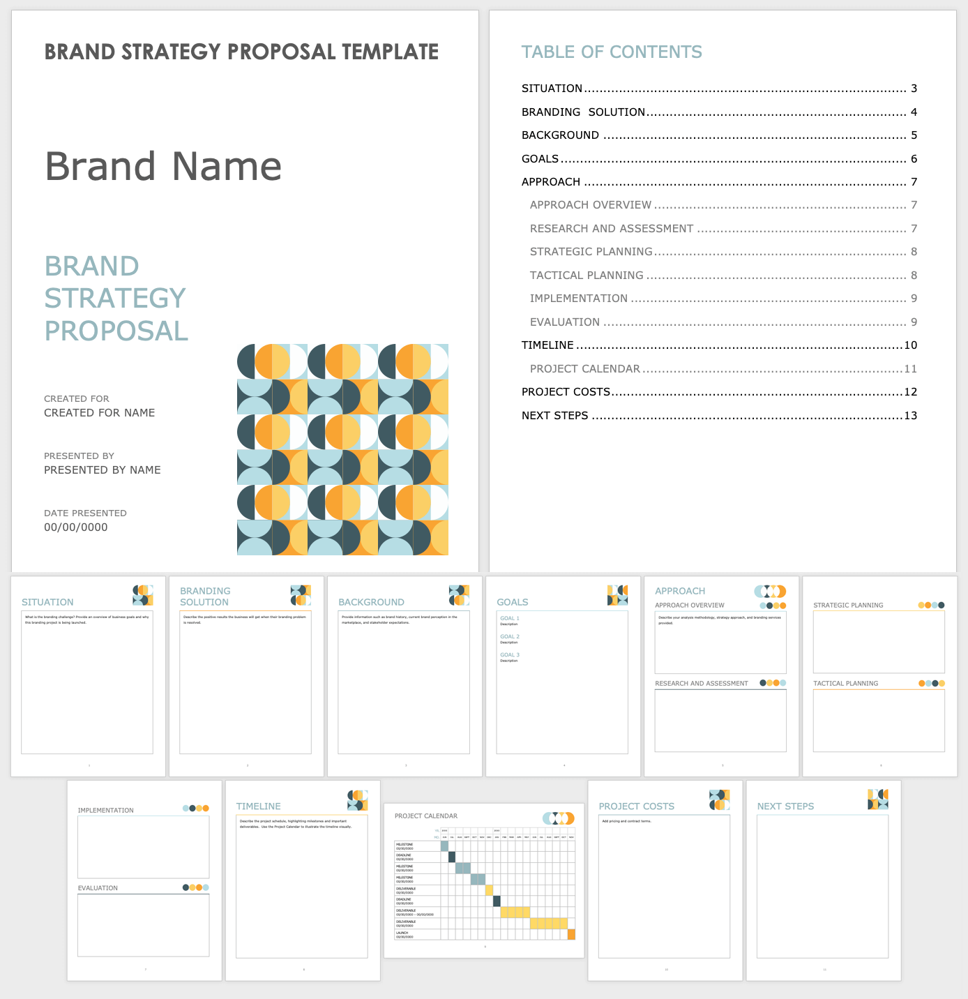 Brand Strategy Proposal Template