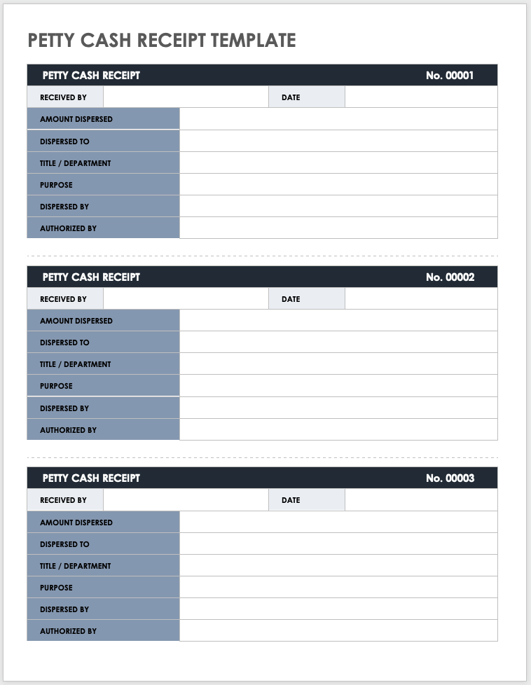 free printable receipt templates smartsheet