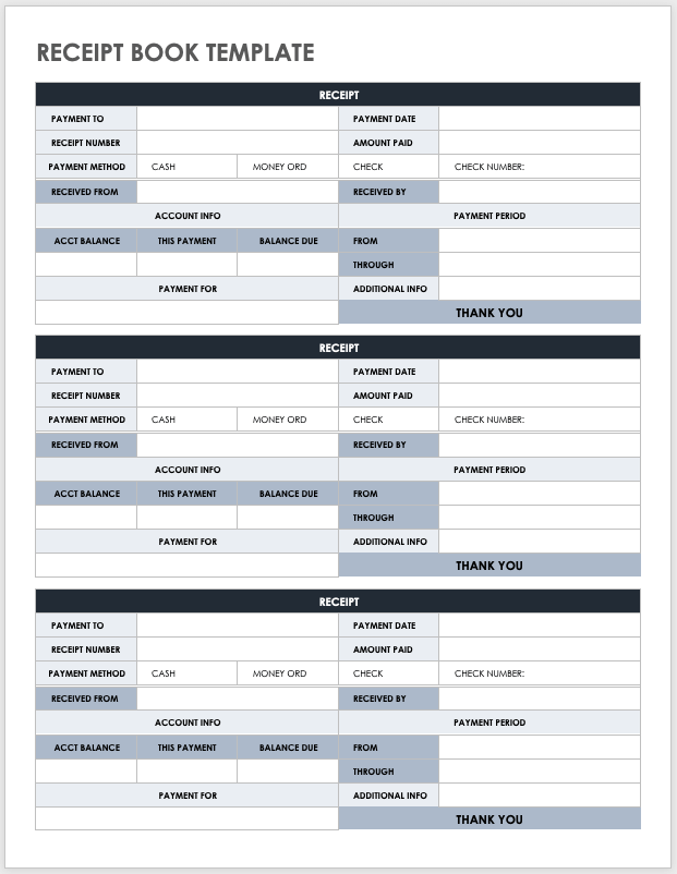 download free pdf receipt templates smartsheet