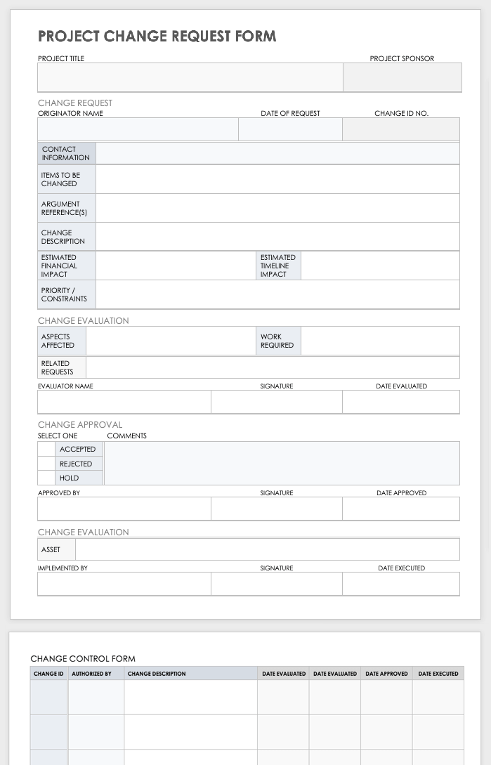 IT Project Request Forms & Templates