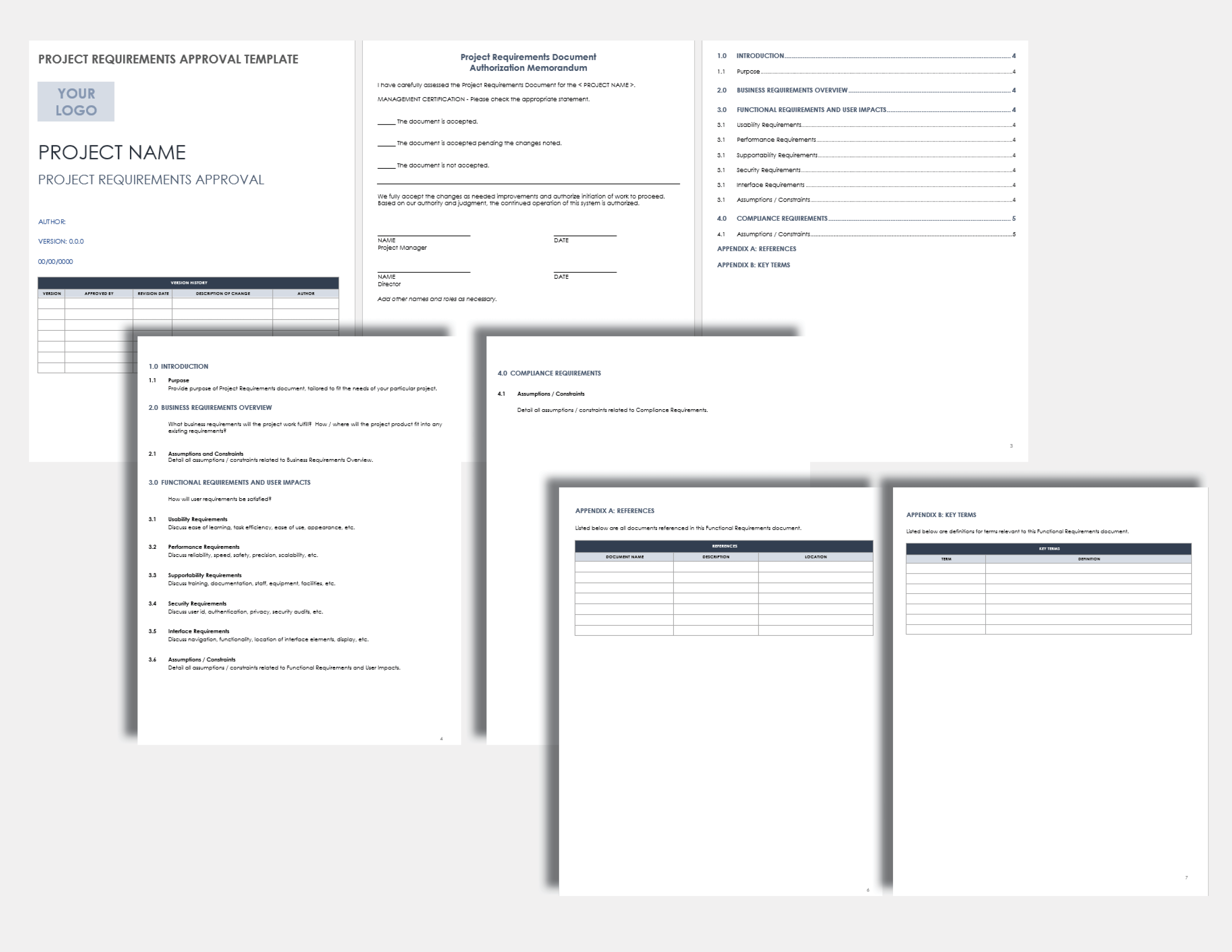 Project Requirements Approval Template