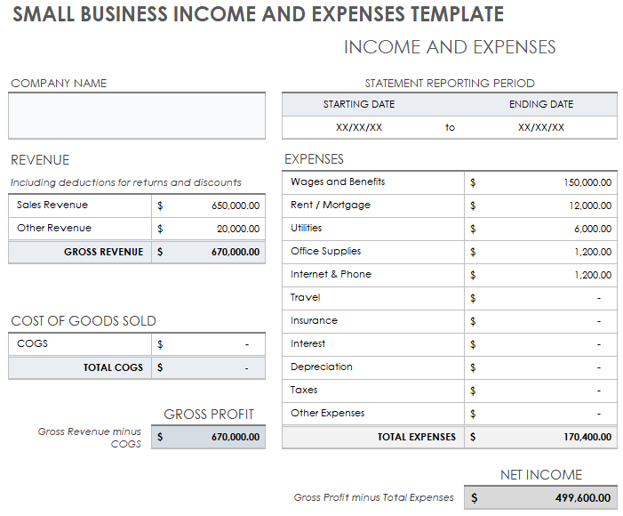 Free Printable Multi-Step Income Statement Templates [Format] & Excel