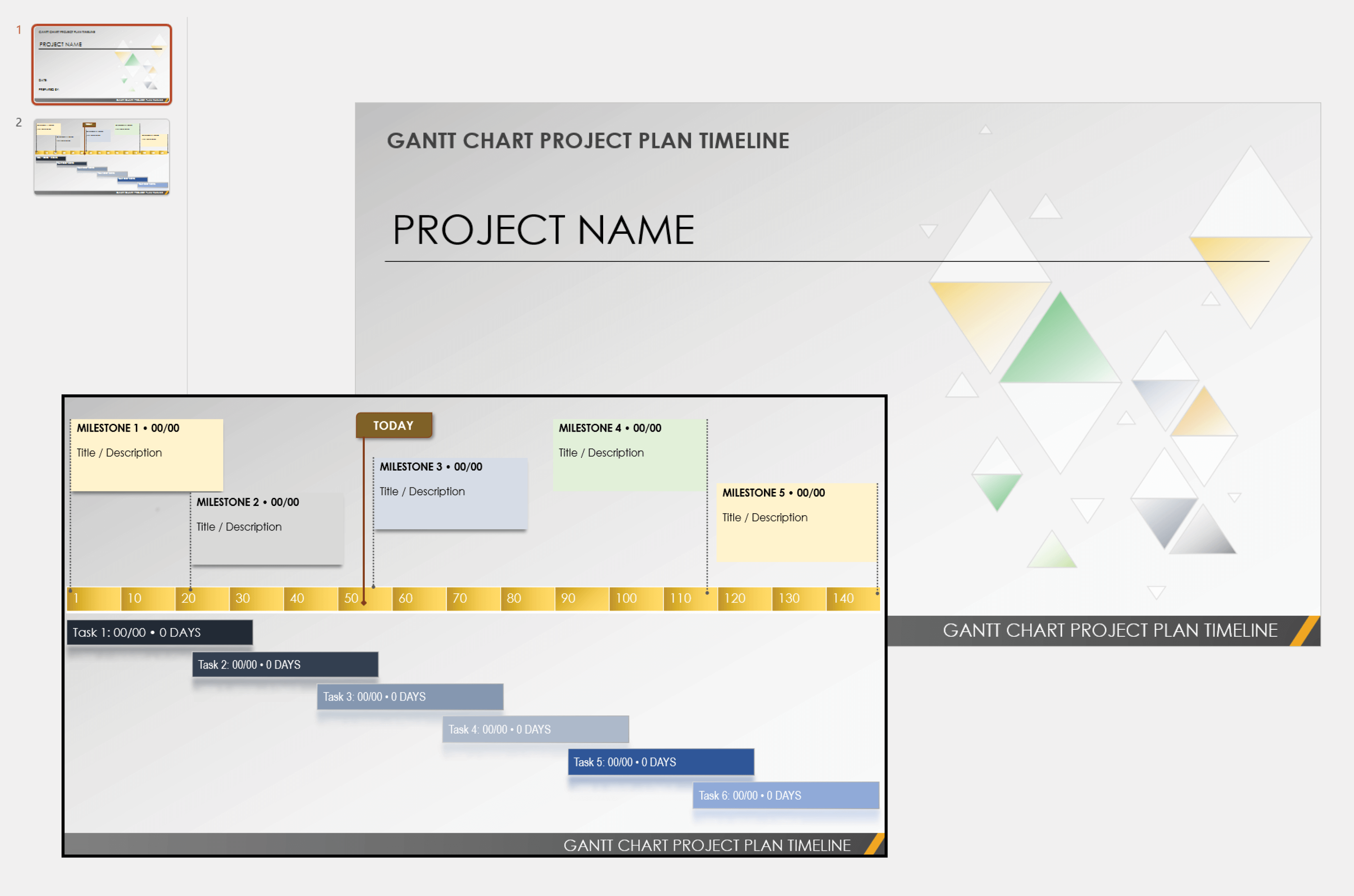 Gantt Chart Project Plan Timeline