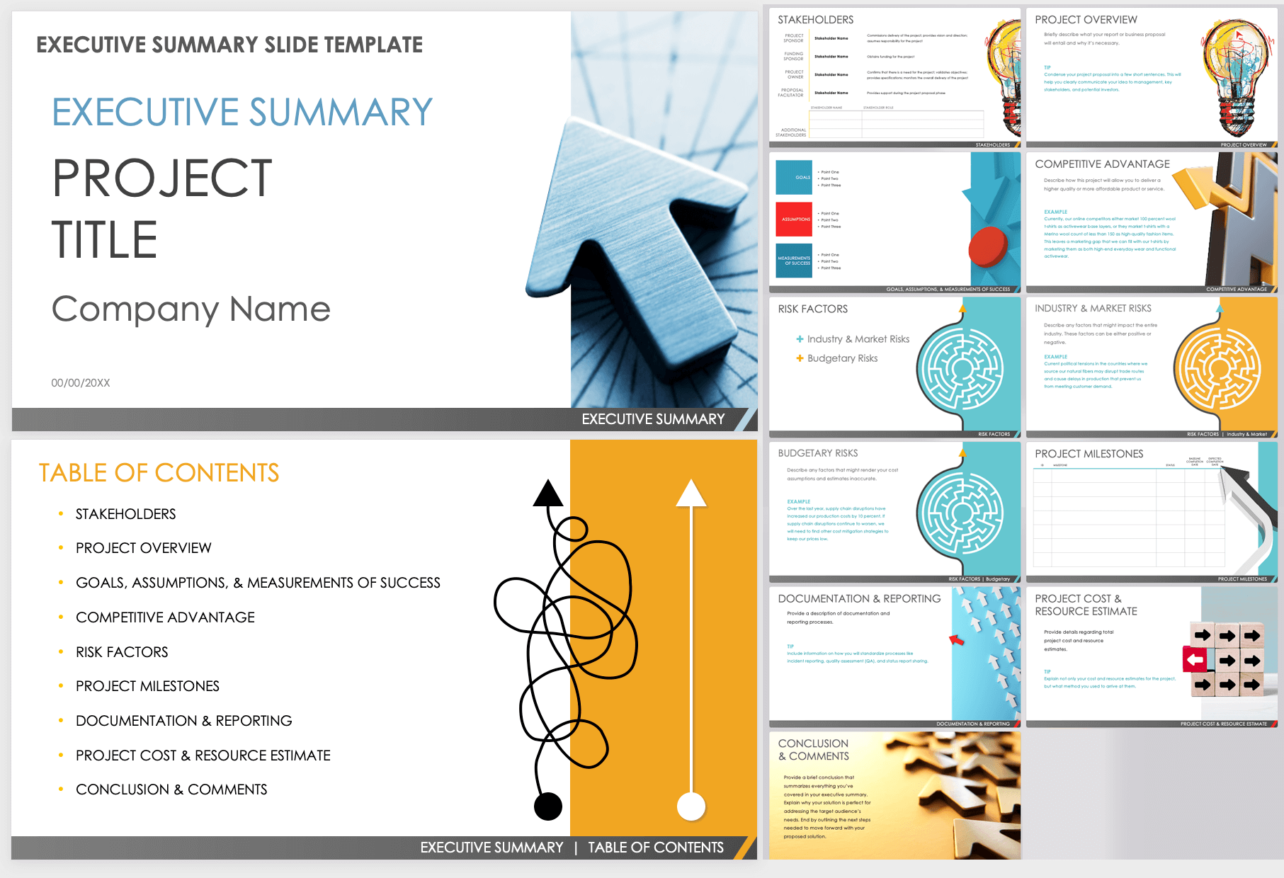 presentation summary sheet