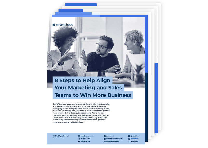 8 Steps to Help You Align Your Marketing and Sales Teams to Win More Business