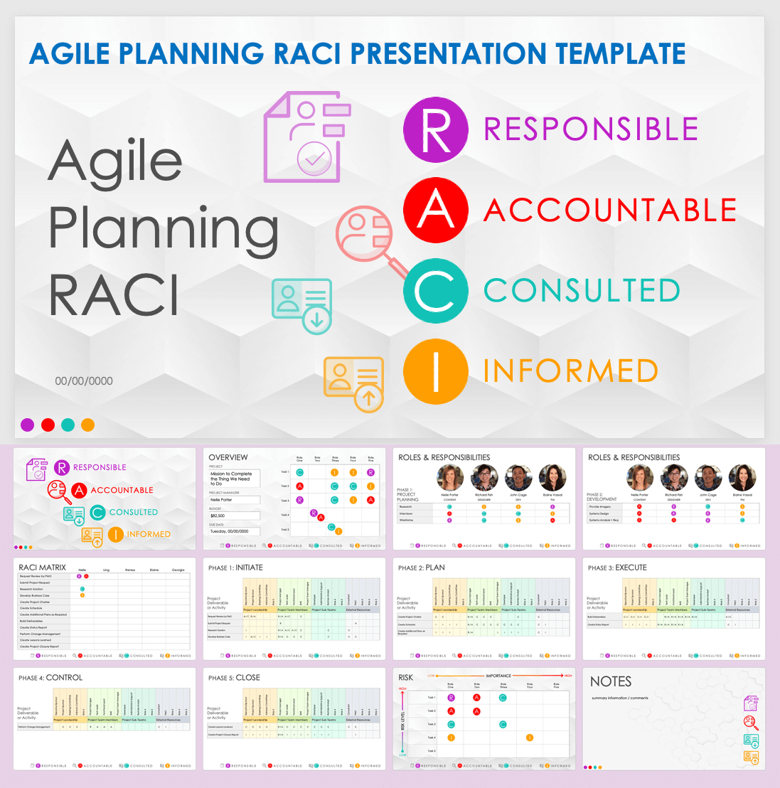 Agile Planning RACI Presentation Template