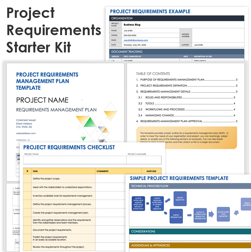 Project Requirements Starter Kit