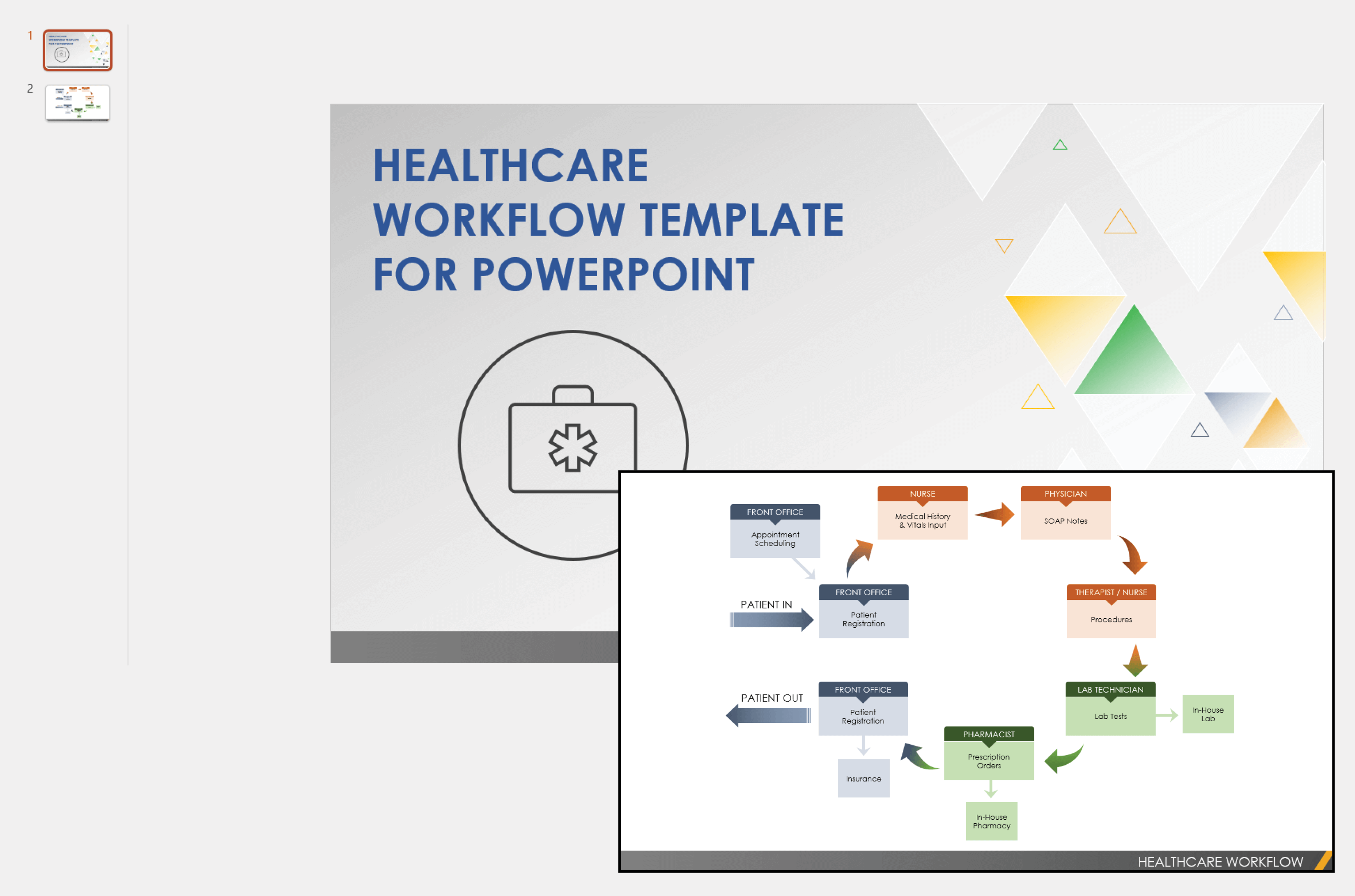 Healthcare Workflow Powerpoint Template