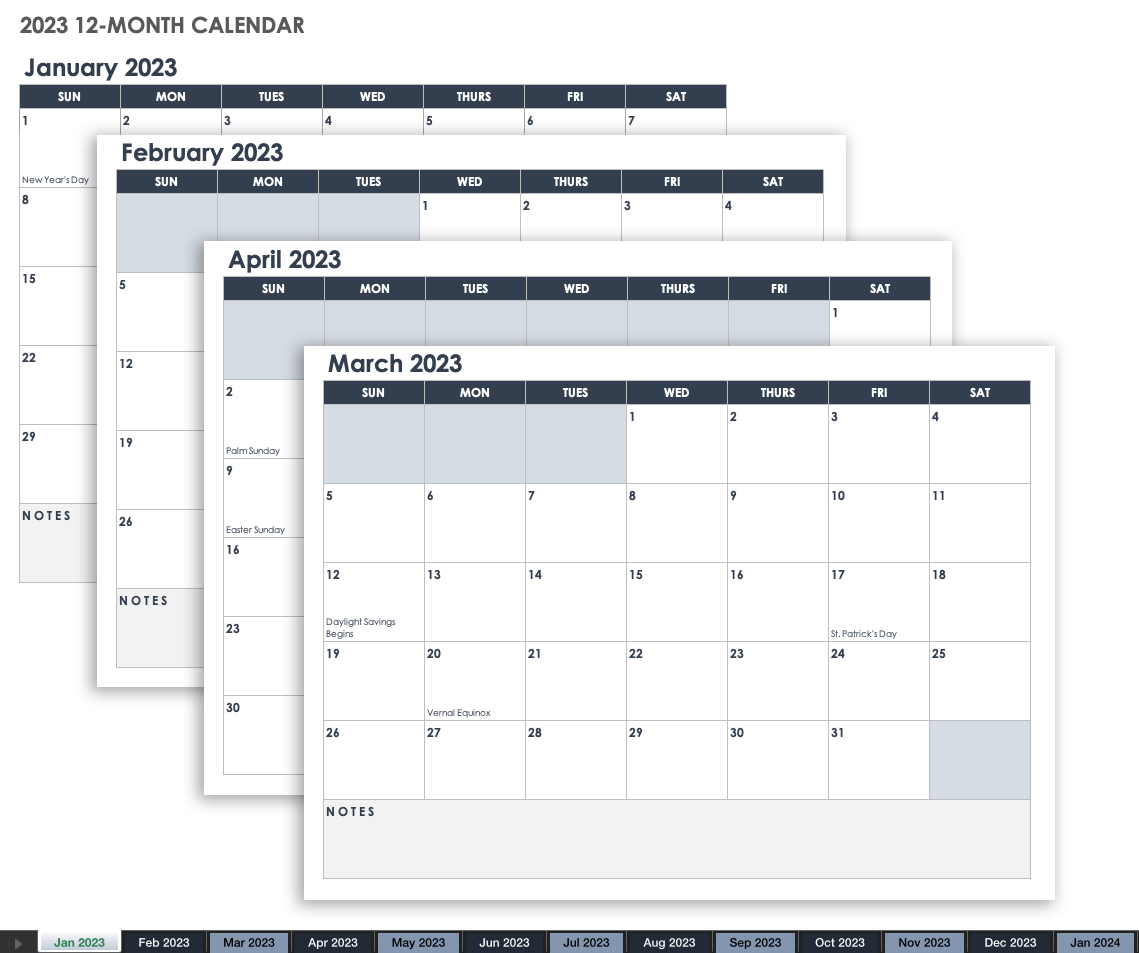 2024 Google Docs Calendar Free Template for Easy Planning