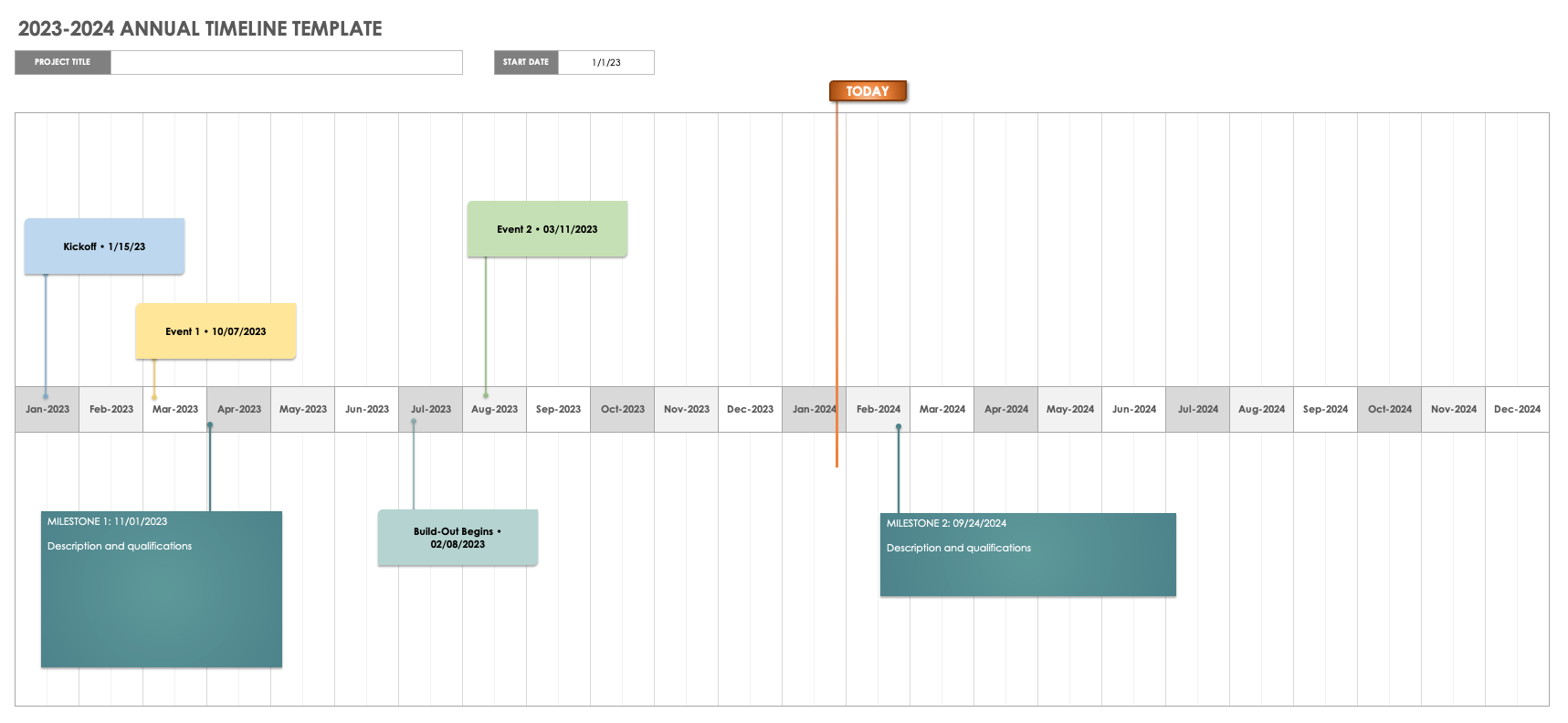 2023-2024 Annual Project Timeline Template
