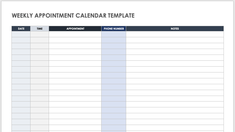 Free Printable Weekly Planner 2020 in PDF, WORD & Excel