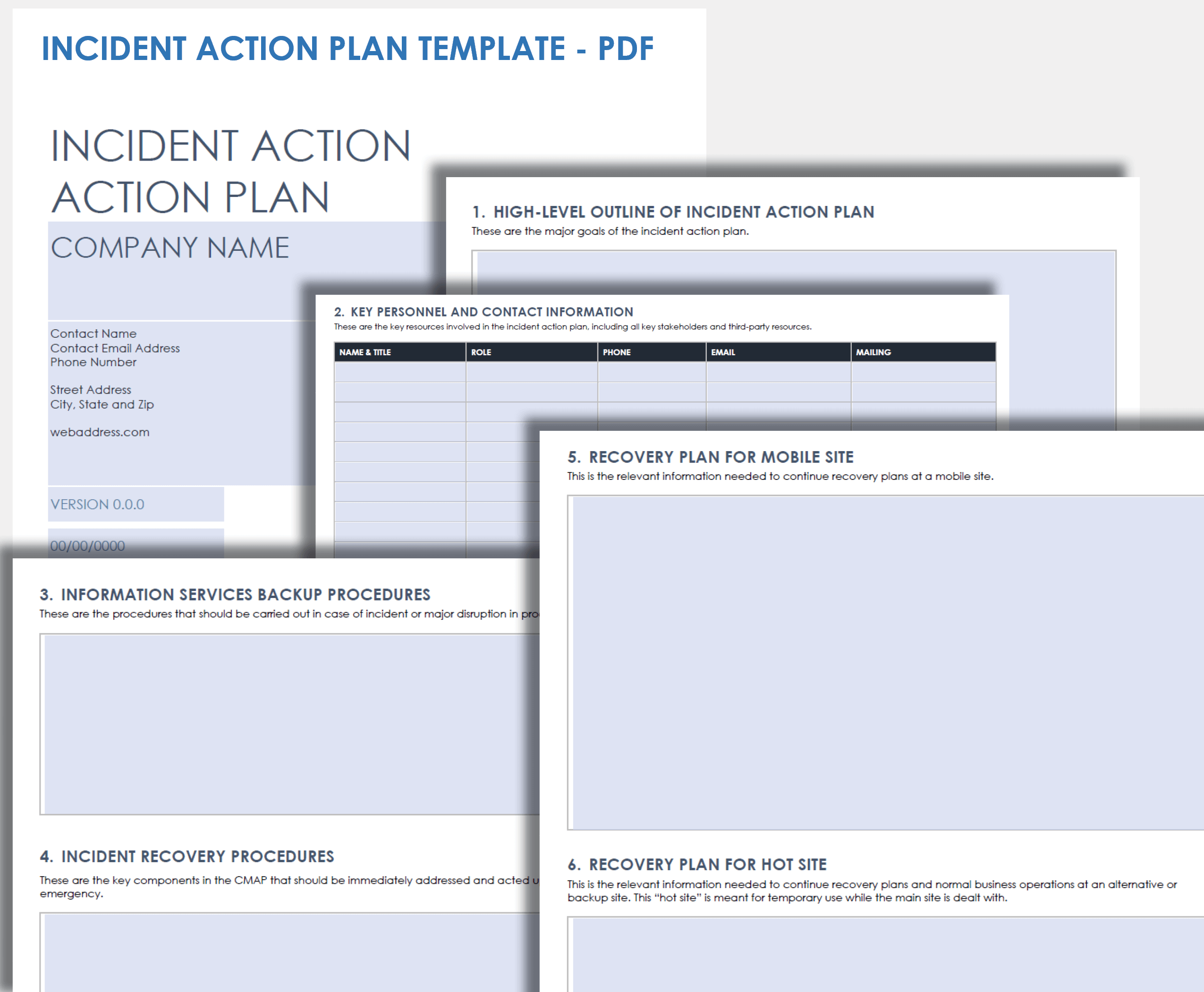 Incident Action Plan Template PDF