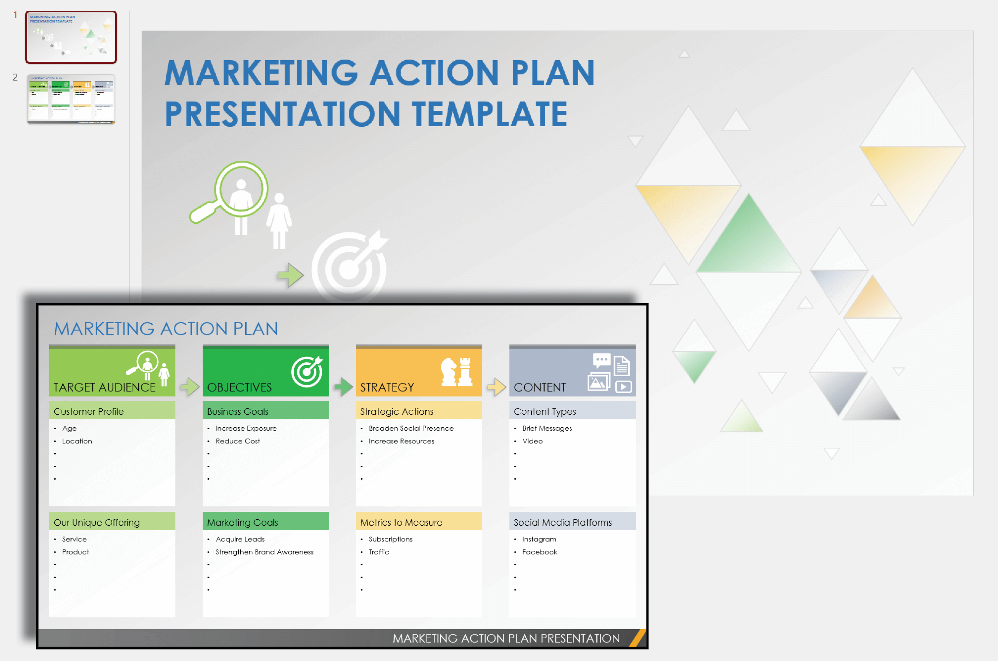 Marketing Action Plan Presentation Template