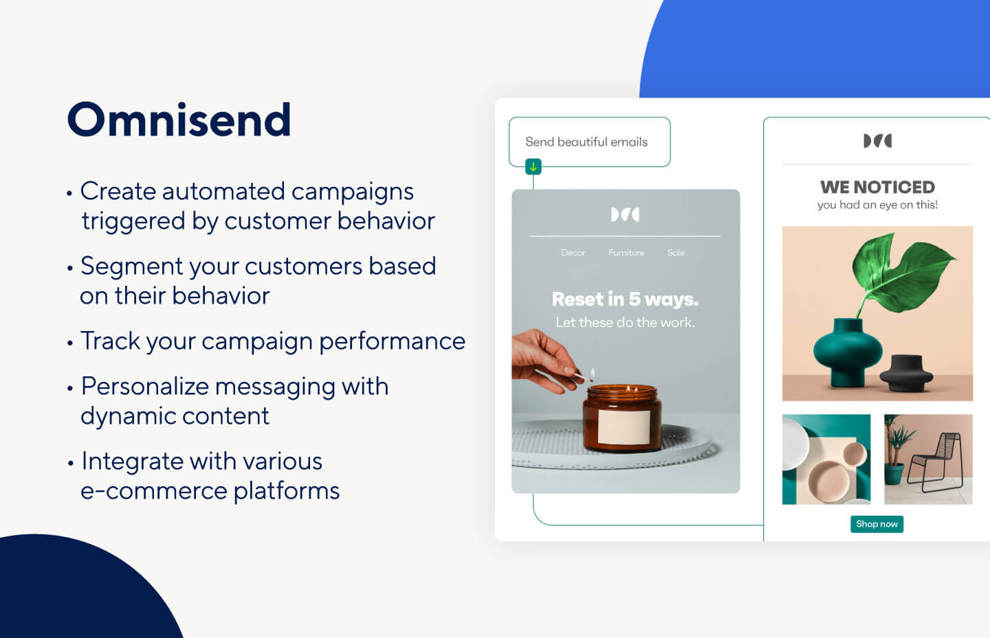 Omnisend is a digital marketing tool with integration and personalization options.