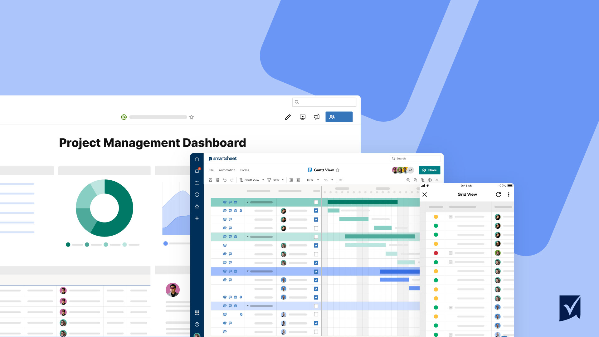 project management smartsheet devices