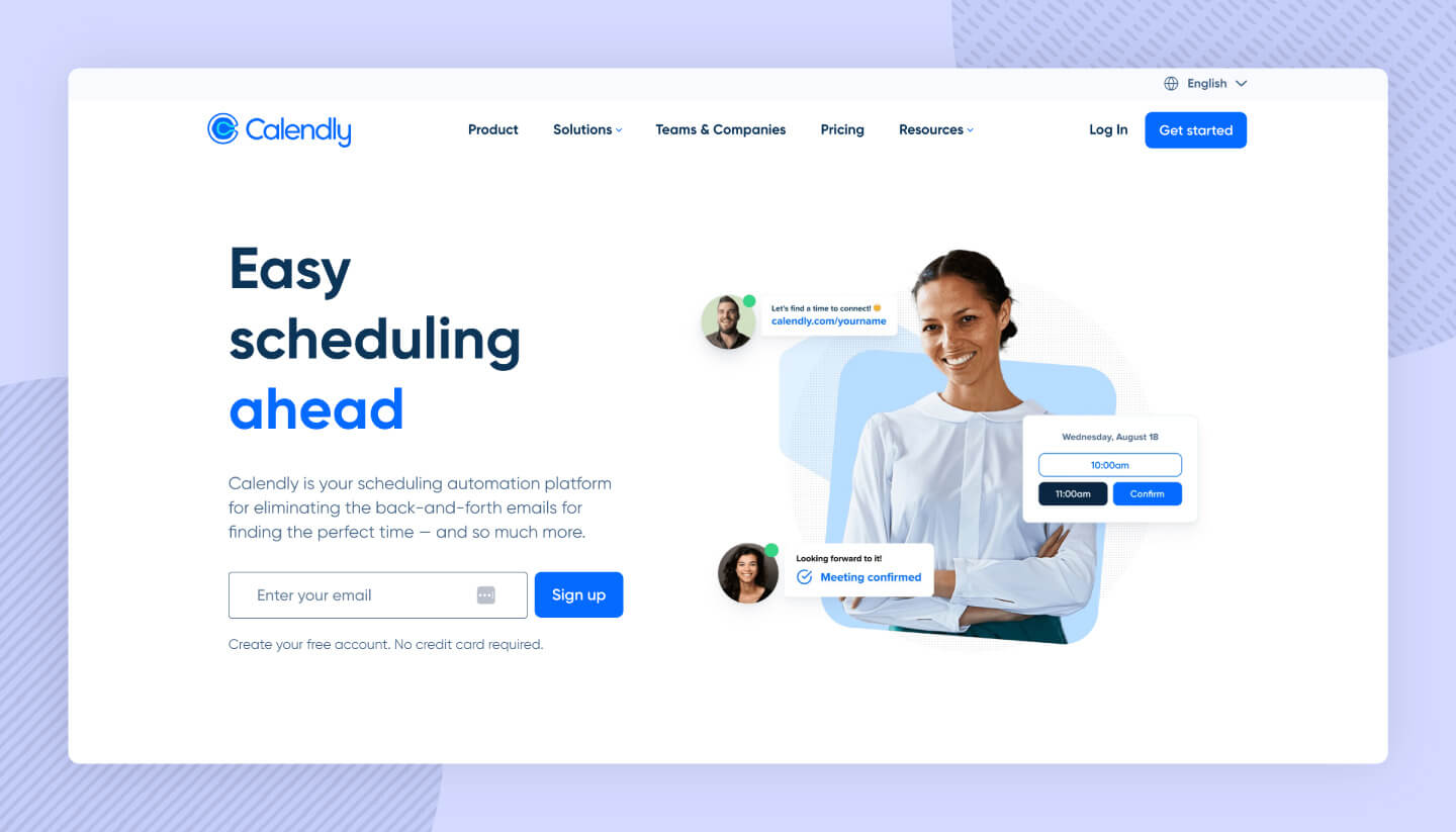 Calendly allows marketers to schedule meetings using marketing software.