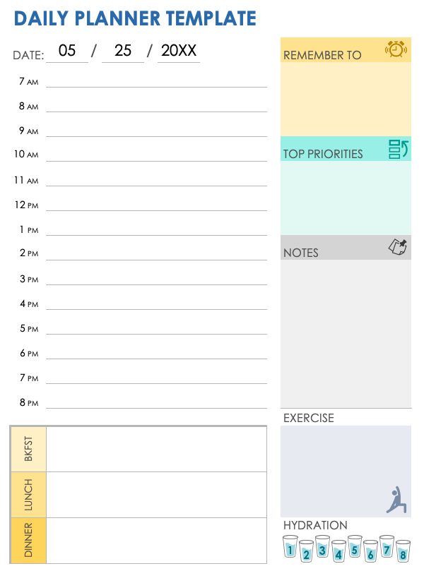 Daily Planner Template