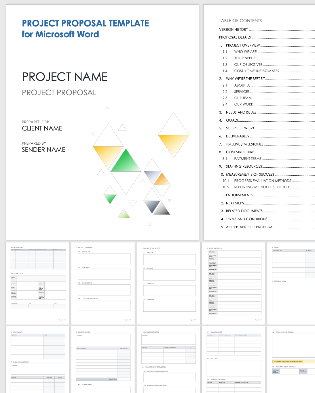 Project Proposal Template Microsoft Word