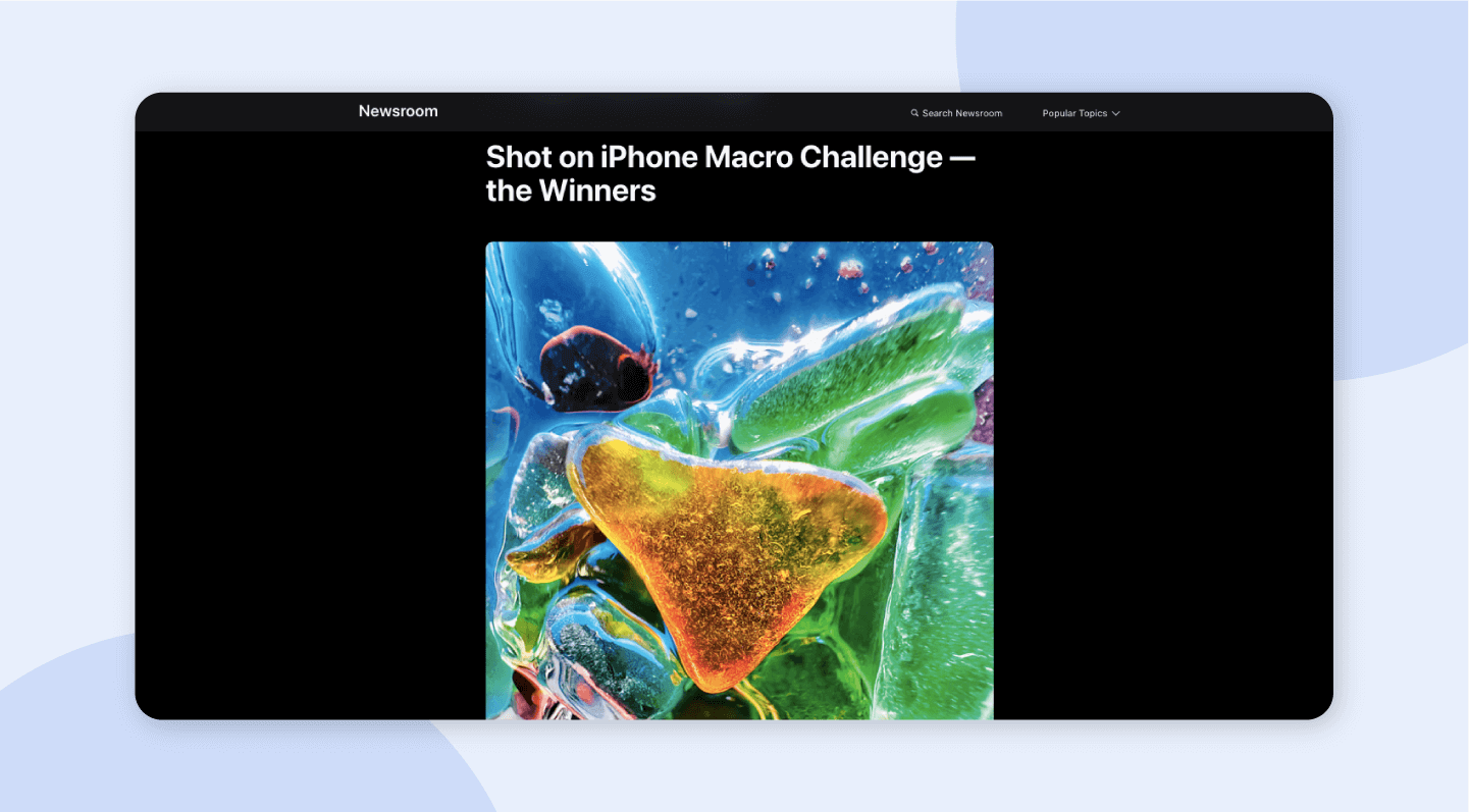 Apple iPhone Macro camera challenge.