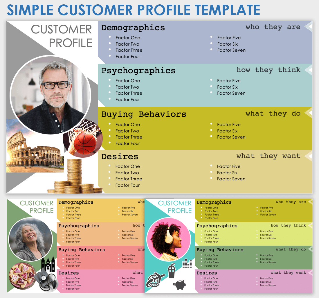 Simple Customer Profile Presentation Template