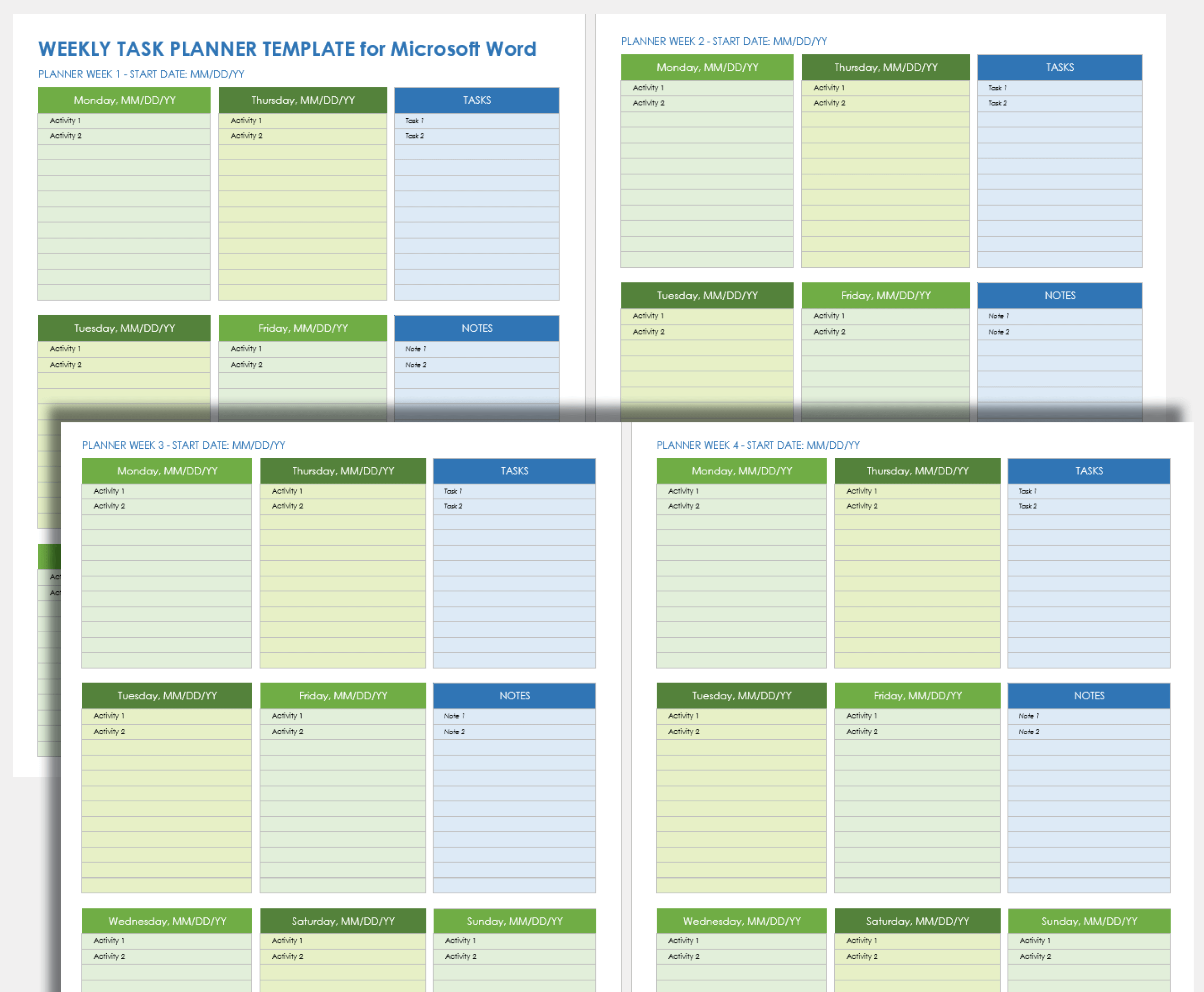 Weekly to Do List Weekly Checklist Weekly Tasks (Download Now) 