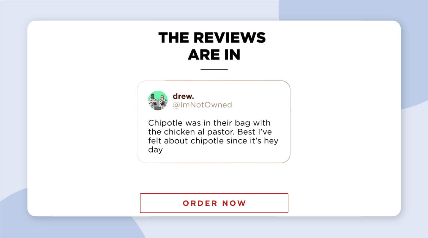 Chipotle email campaign example