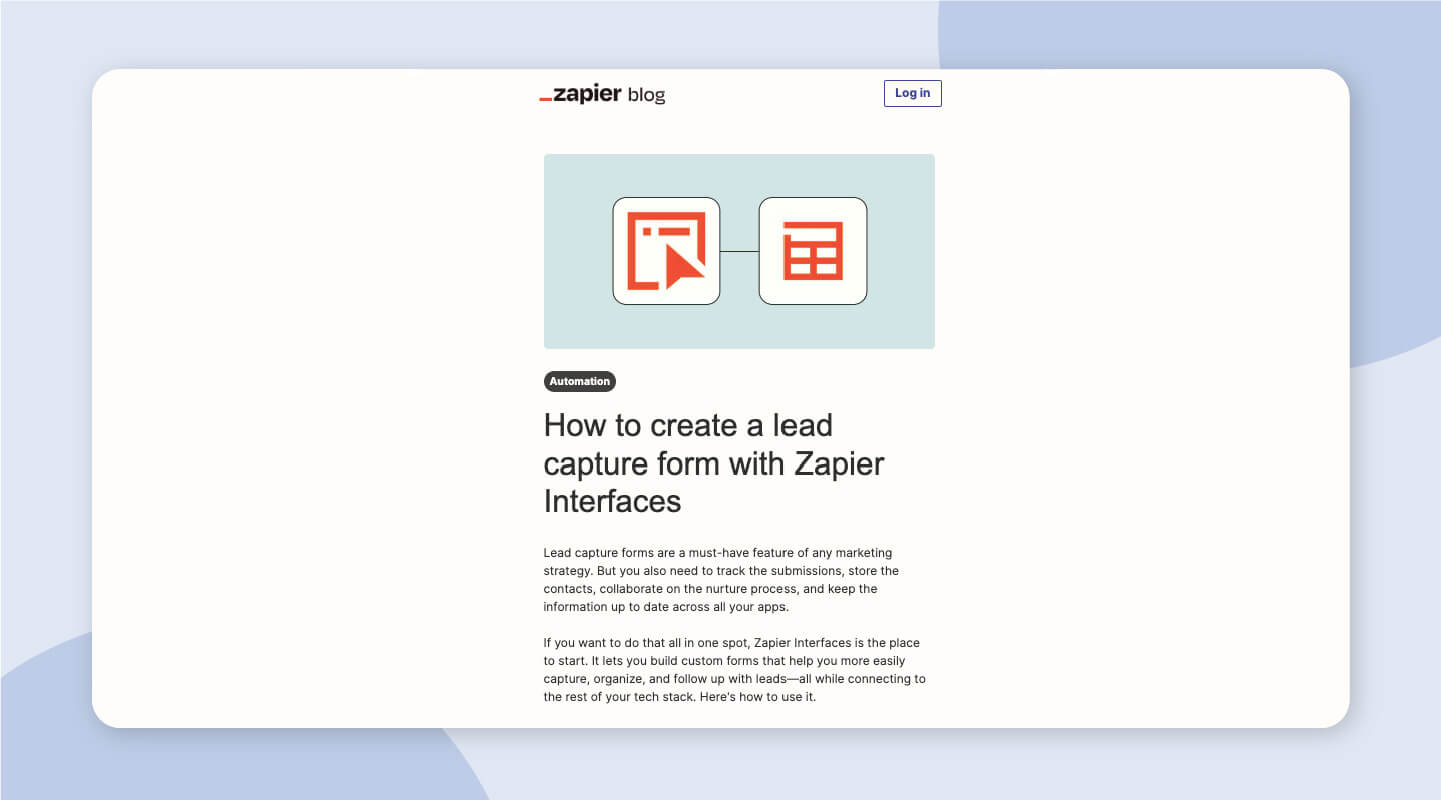 Zapier email campaign example