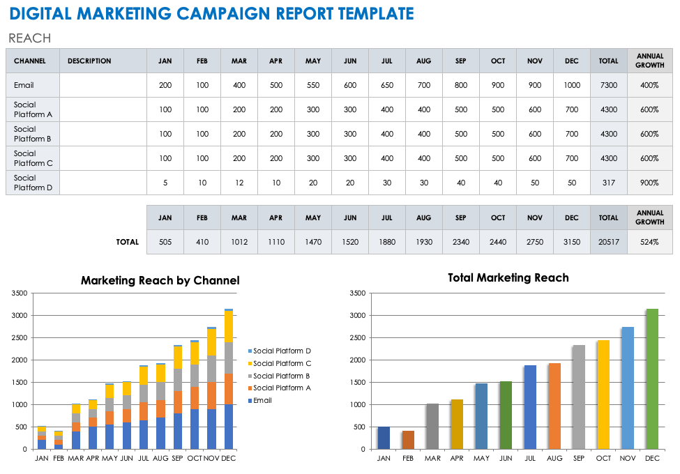 Digital Marketing Campaign Report Template