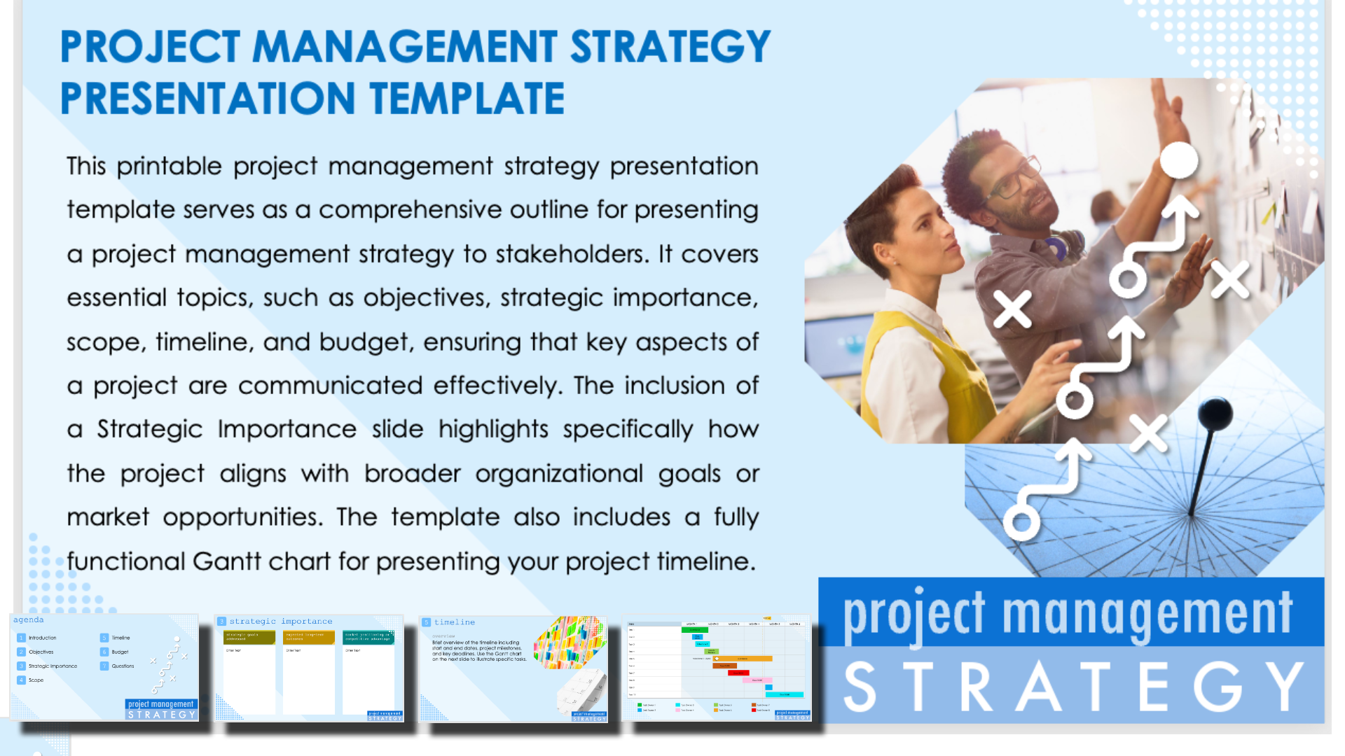 Project Management Strategy Presentation Template