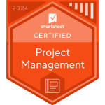 Smartsheet Project Management badge 2024