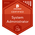 Smartsheet System Administrator badge