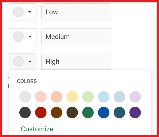 Create Project Checklist in Google Sheets Customize Colors