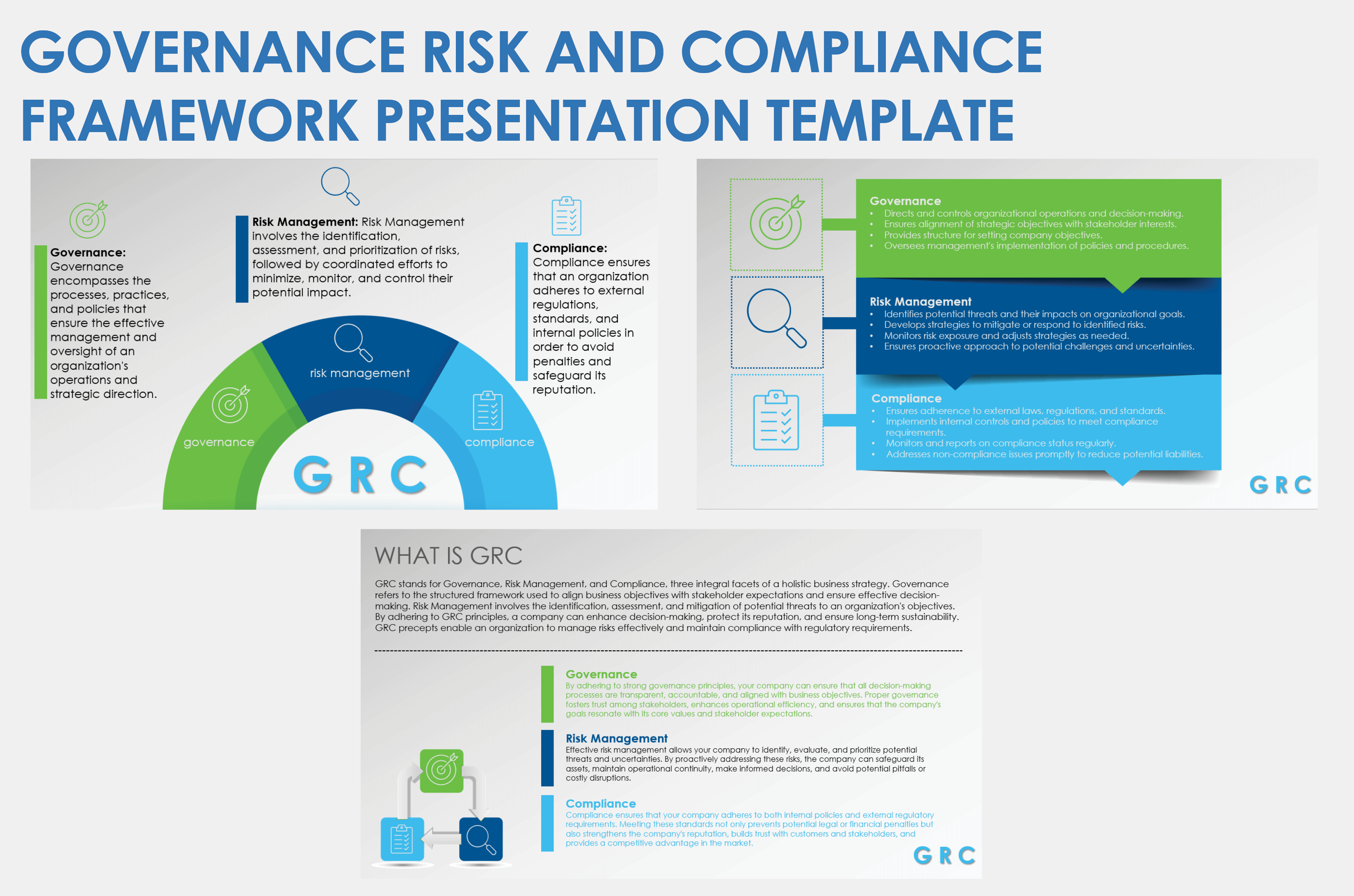 Governance Risk and Compliance (GRC) Framework Presentation Template