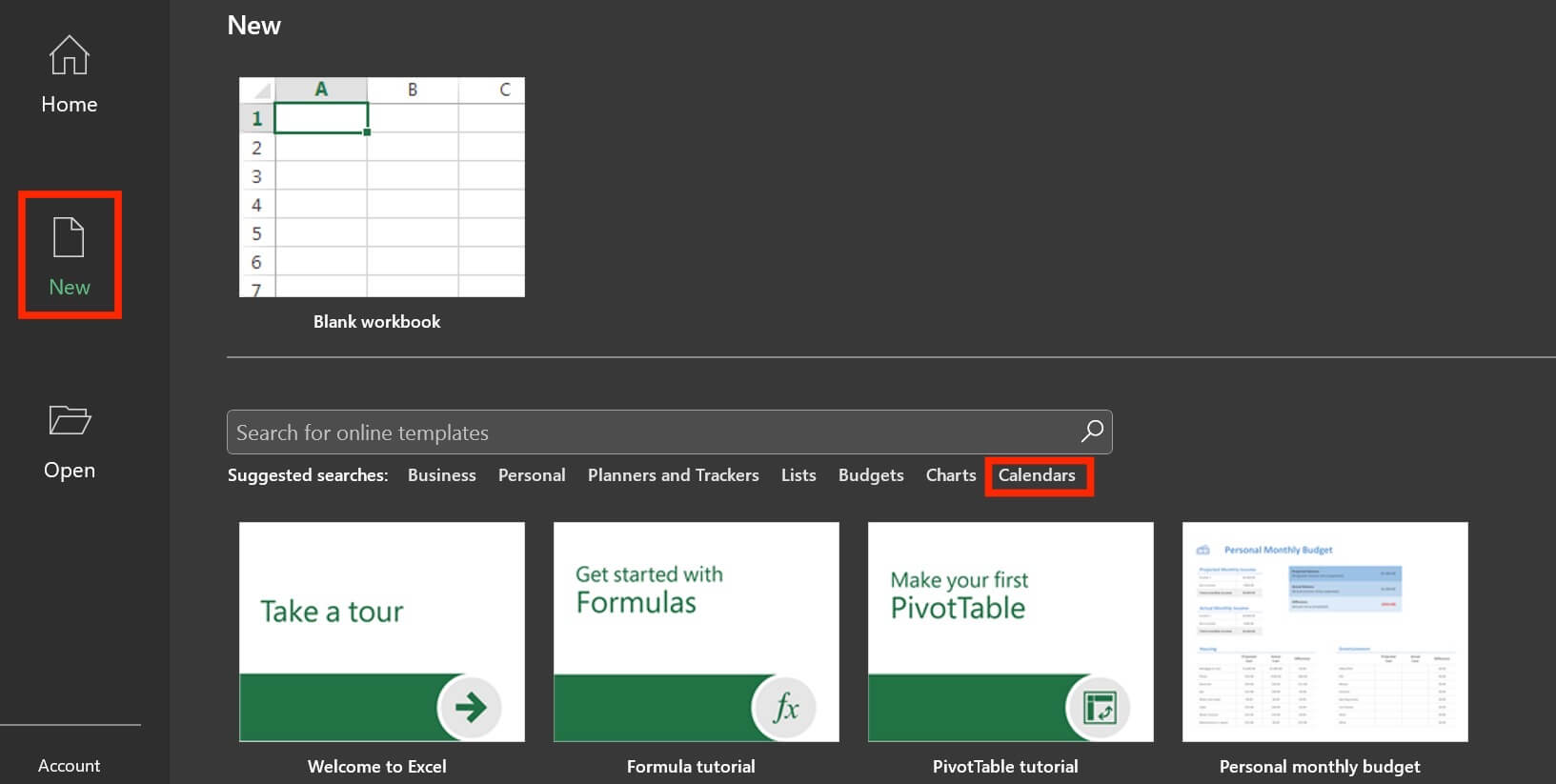 Make Excel Calendar PC