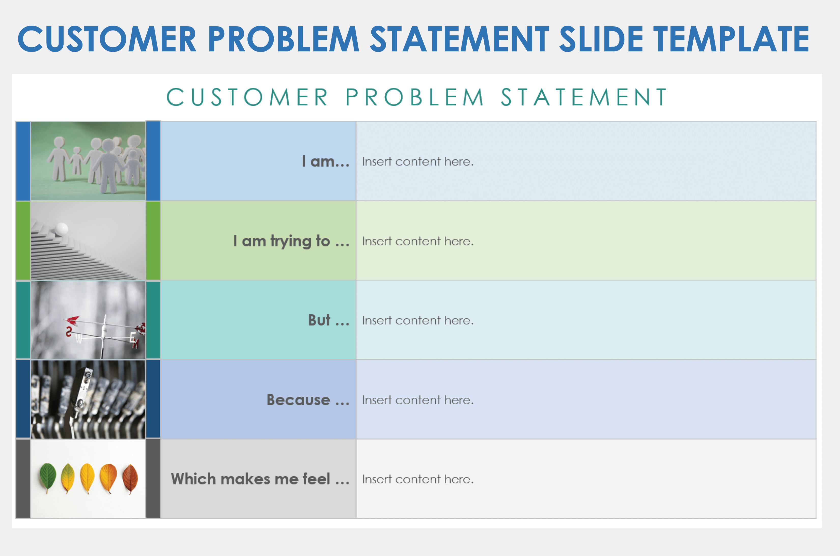 Customer Problem Statement Slide Template