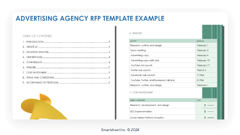 advertising agency rfp template