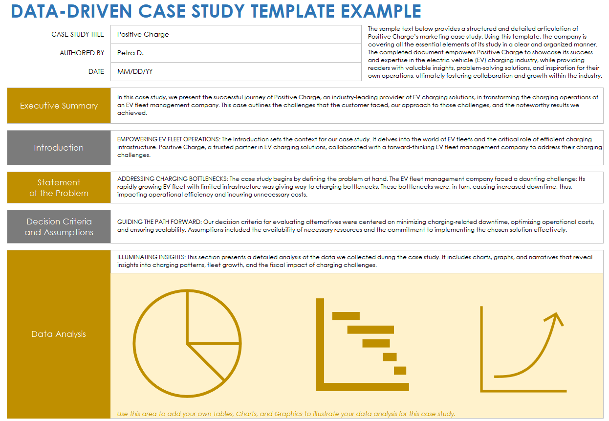 Data-Driven Case Study Example Template