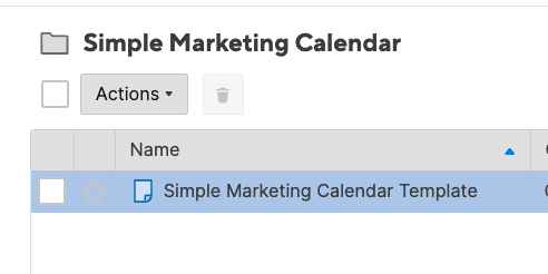 Simple Marketing Calendar How To