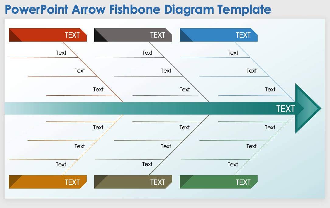 Arrow Fishbone Diagram Template