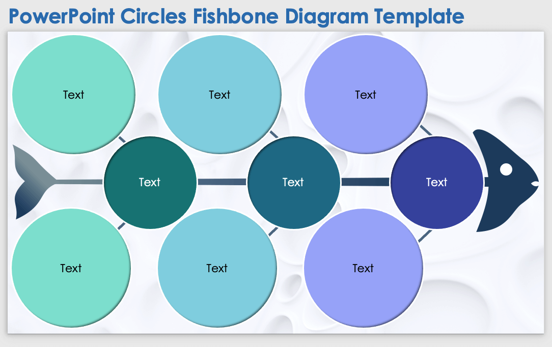 Circles Fishbone Diagram Template