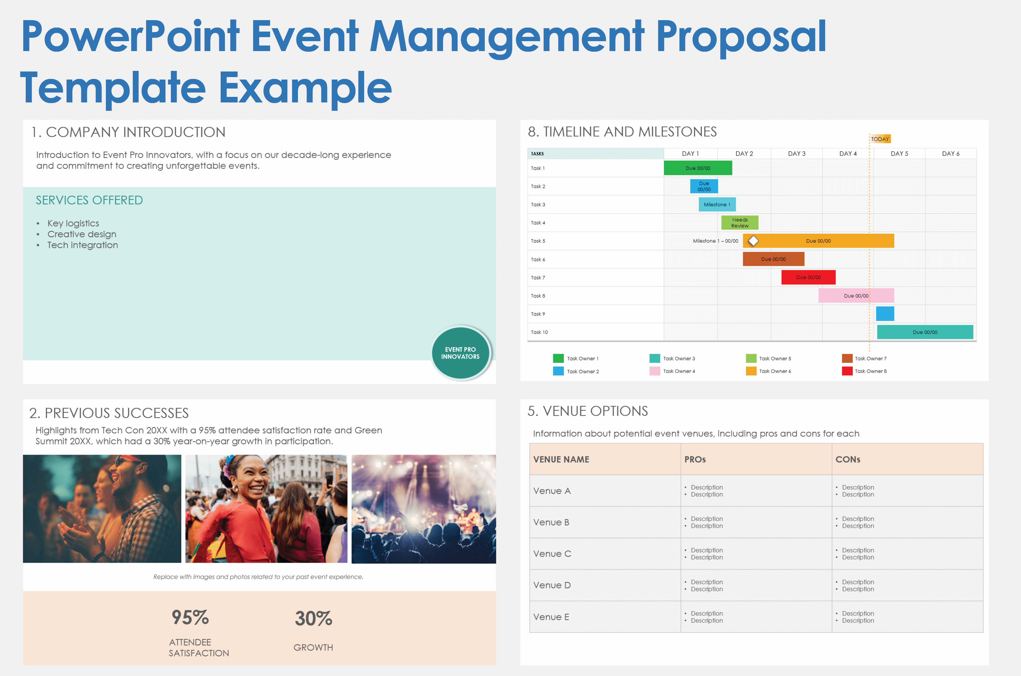 Powerpoint Event Management Proposal Template