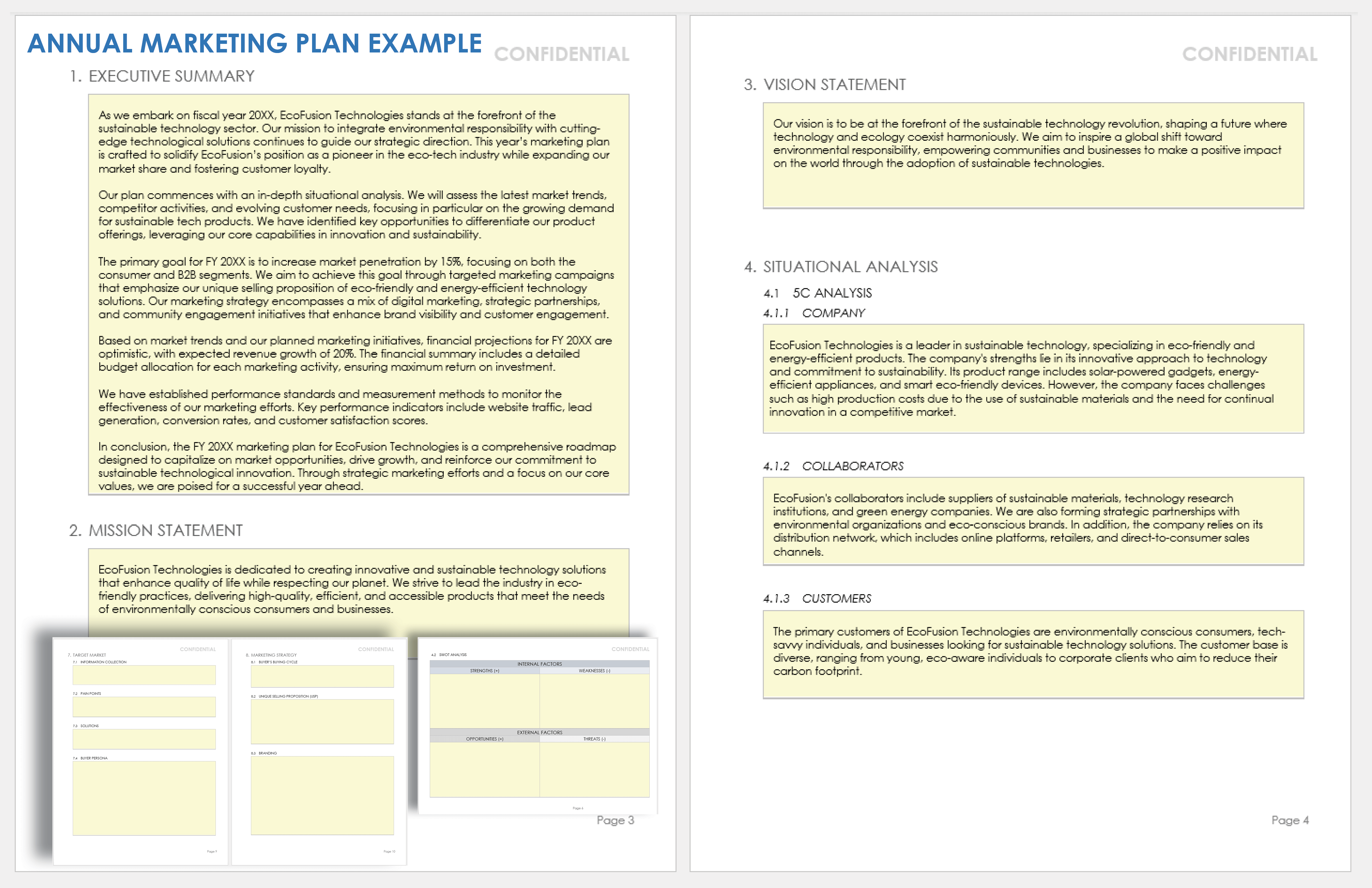 Annual Marketing Plan Example