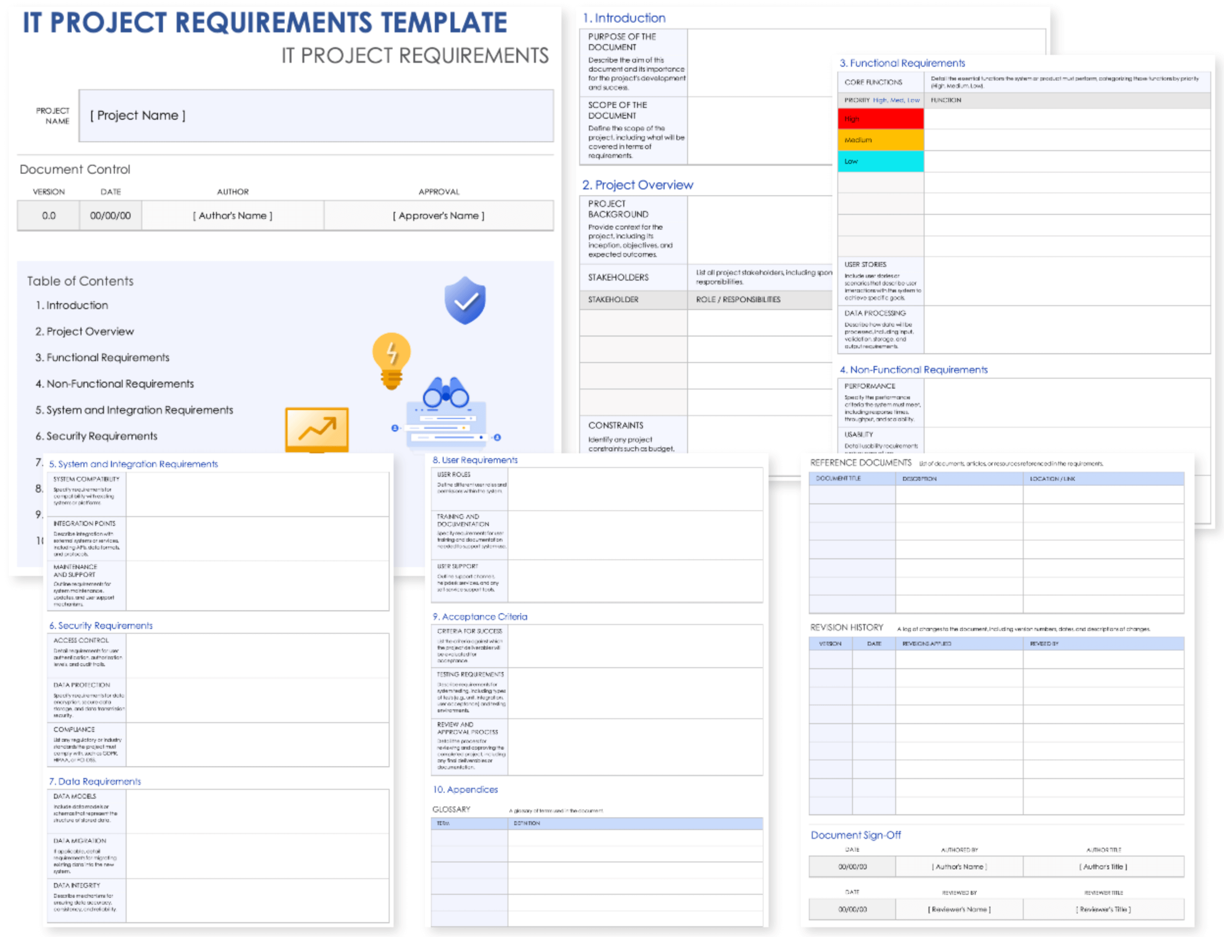 IT Project Requirements Template