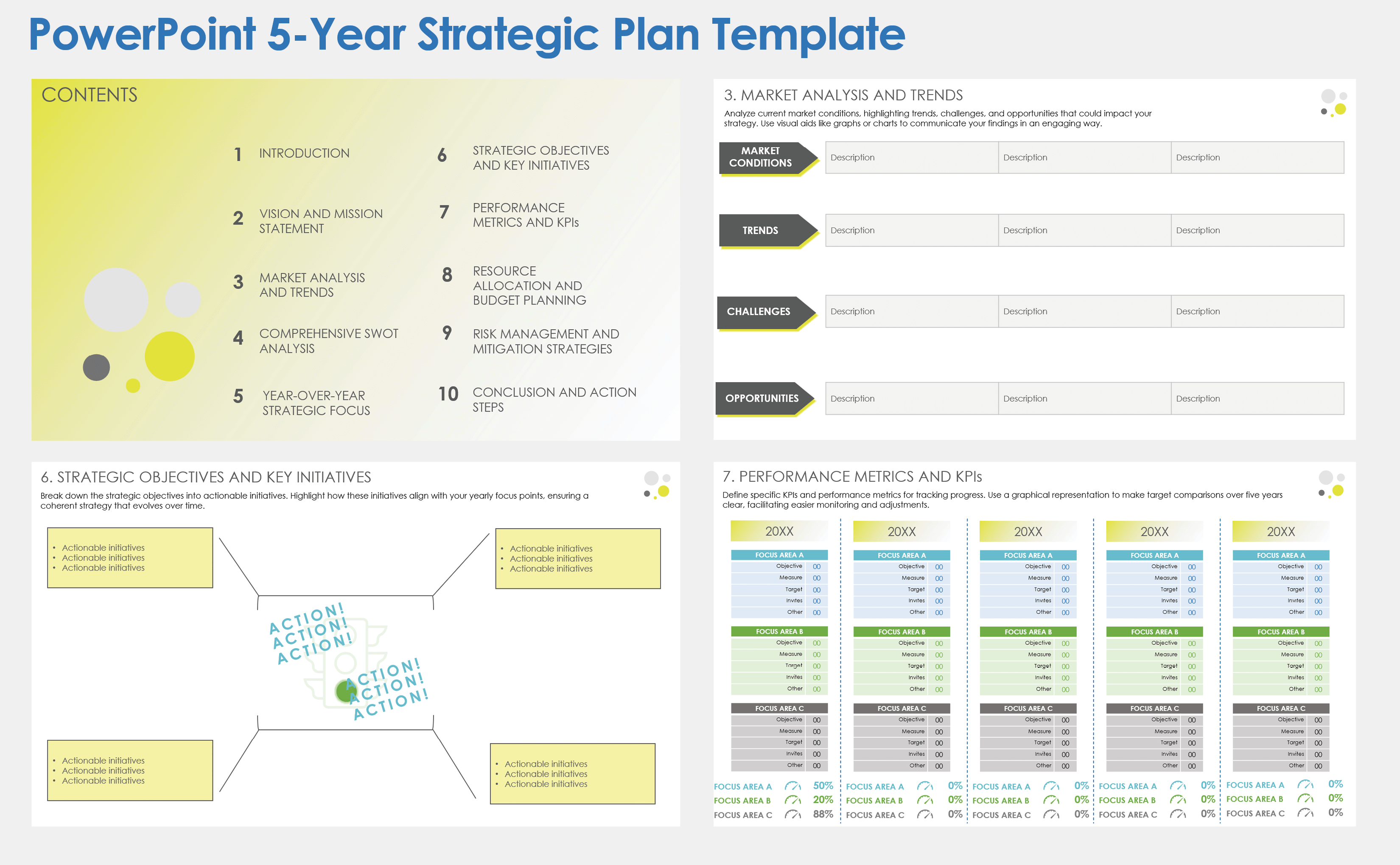 PowerPoint 5-Year Strategic Plan Template