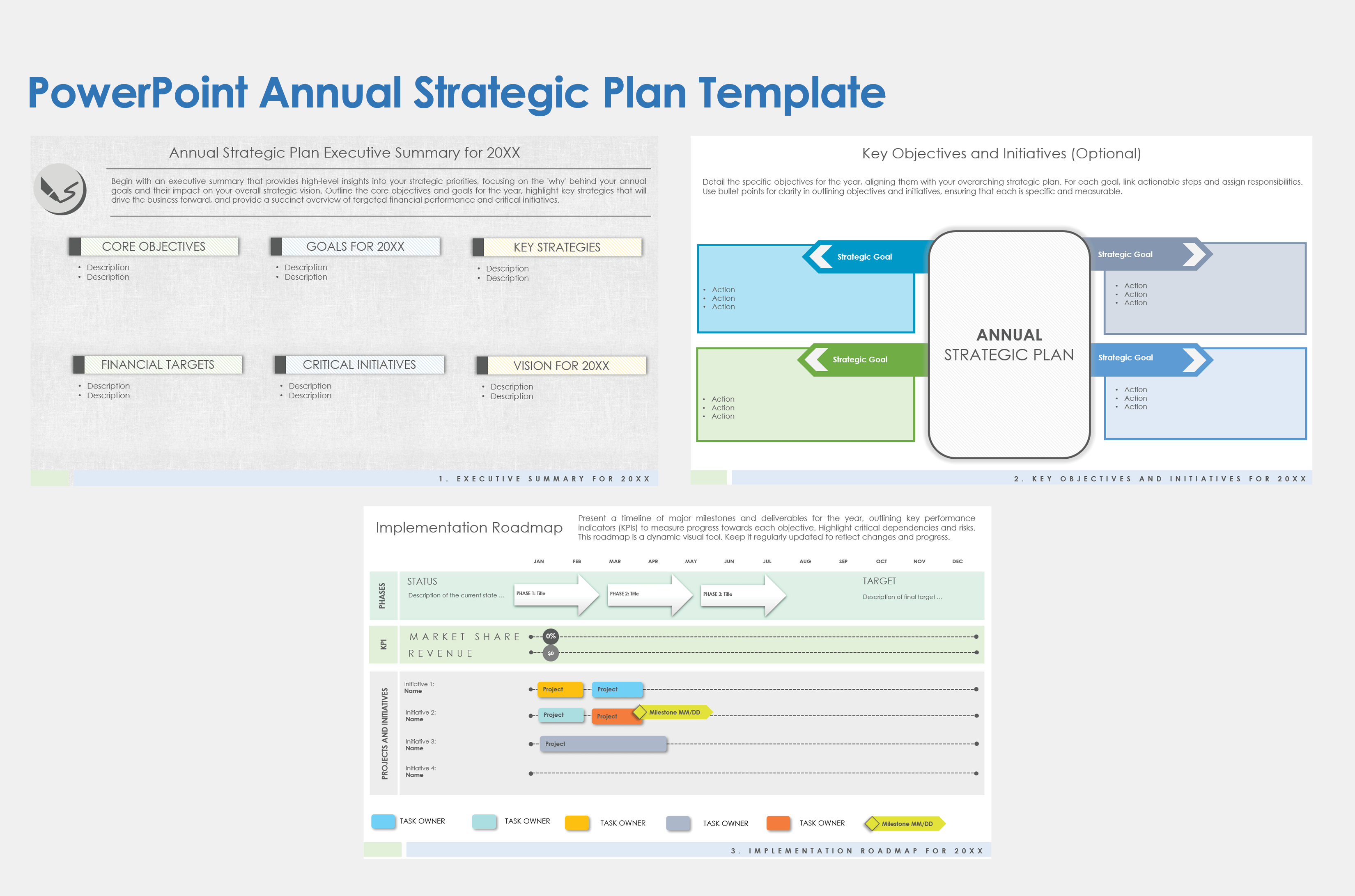 PowerPoint Annual Strategic Plan Template