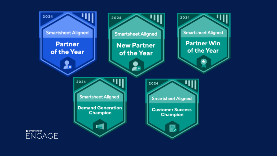 Honoring the 2024 Smartsheet Partner Award Winners