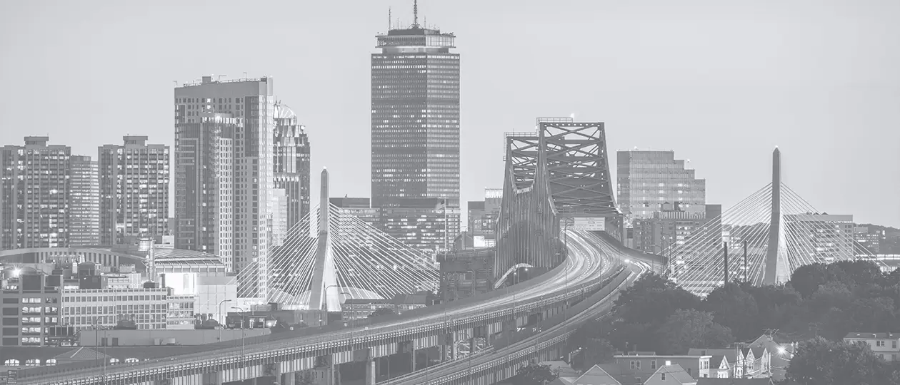 Boston B&W cityscape