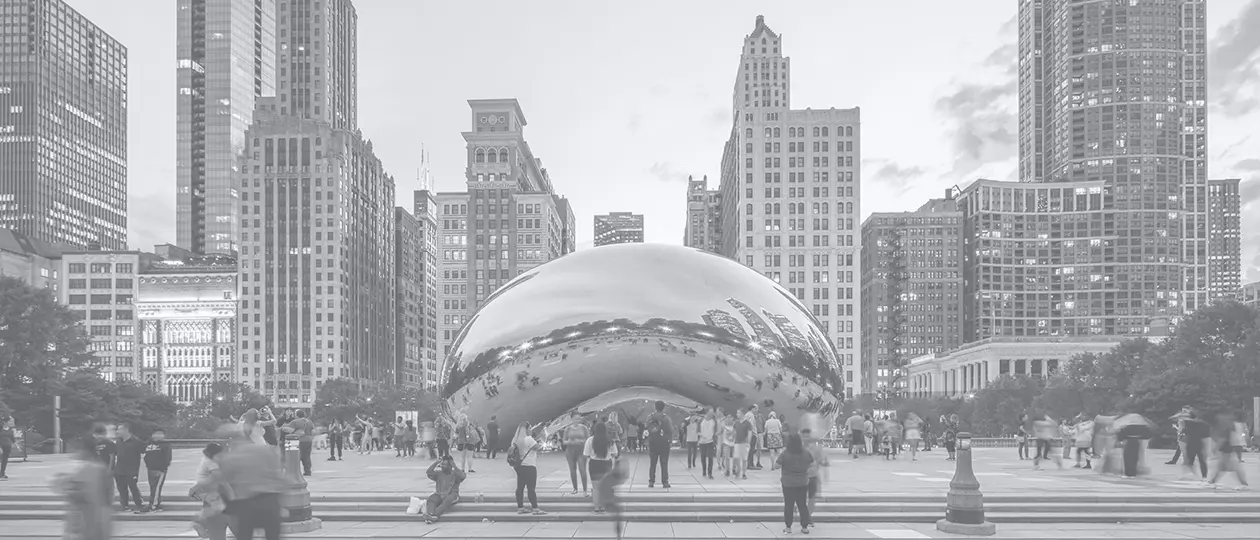 Chicago B&W cityscape