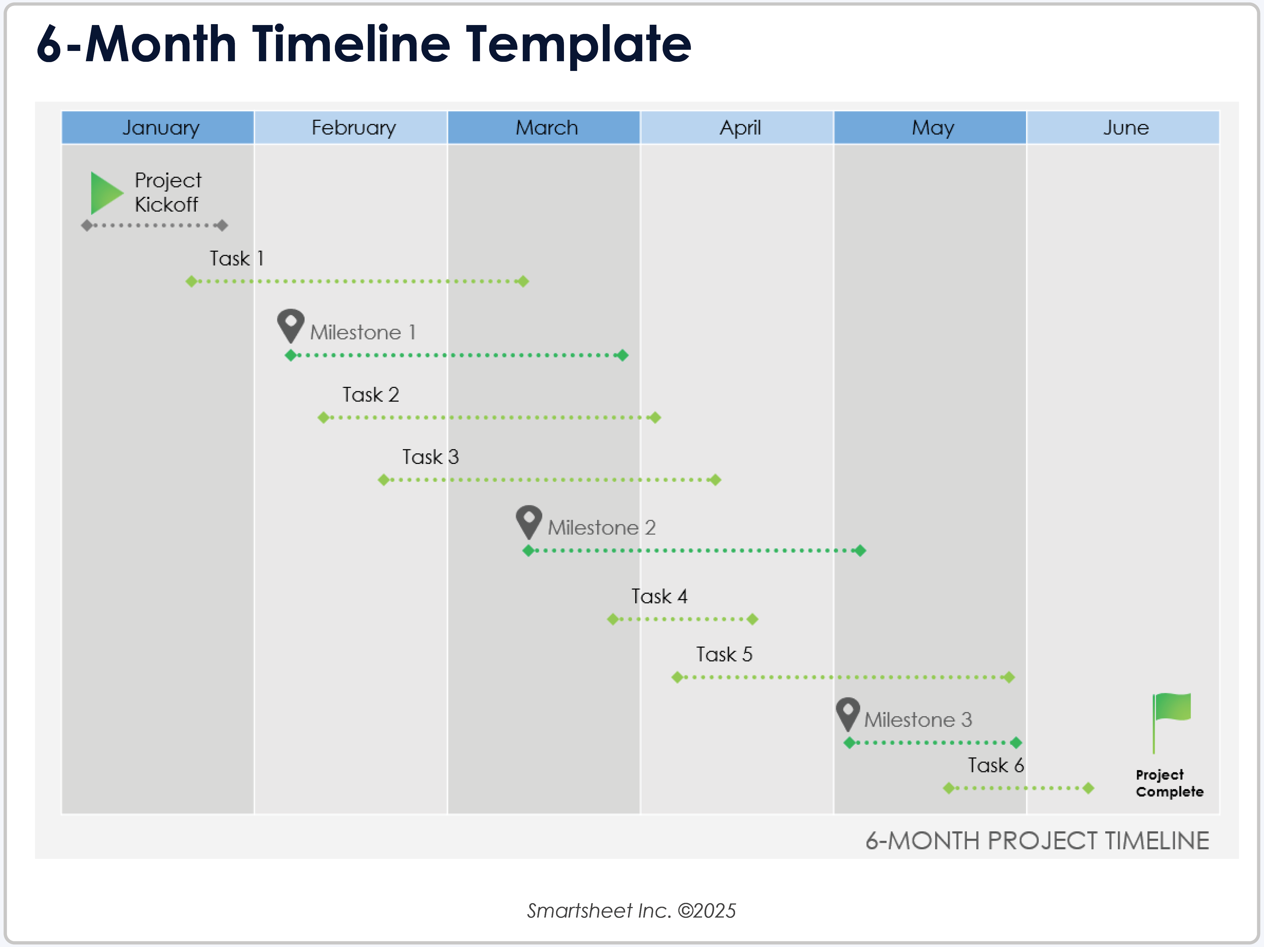 6-Month Timeline Template